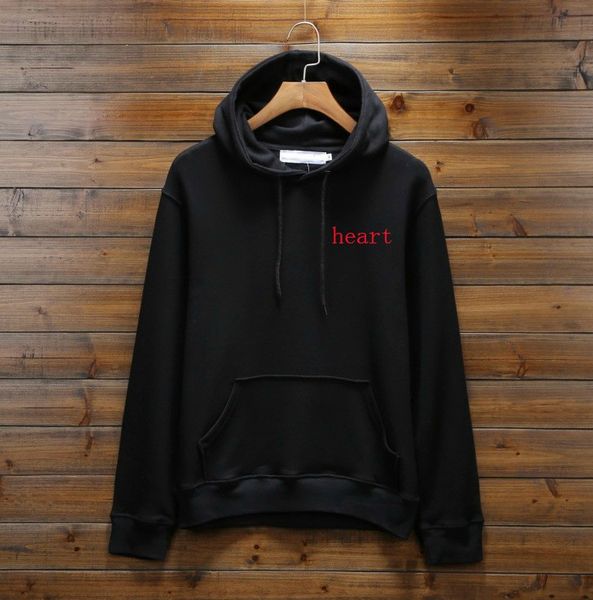 

2020 mens designer hoodies spring mens hoodie sweatshirt casual style fashion tide luxury pullover mens women heart pattern s-3xl 3 colors, Black