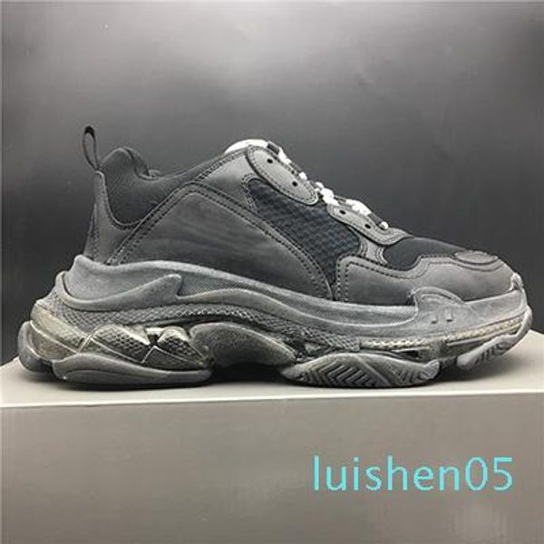 

2020 new mens and womens casual shoes triple s clear sole white black green brand designer trainers 36-45 al05