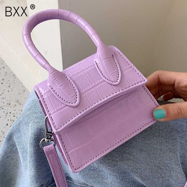 

bxx] stone pattern mini pu leather shoulder bags for women 2020 fashion design handbag lady totes travel small hand bag hm179