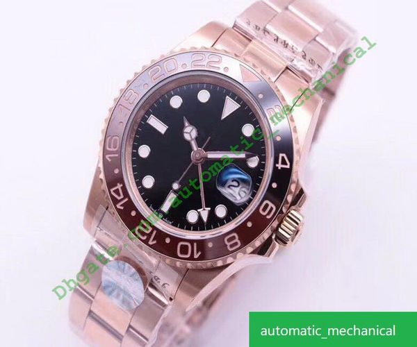 

ks super gmt-009 fashion 2836 automatic machine movement luminous function and waterproof 50m designer watches, Slivery;brown