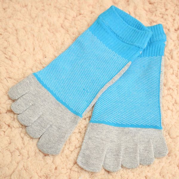 

1 pair of men's short socks toe socks vibram 5 five fingers shoes 5 colors funny men cotton socks, Black