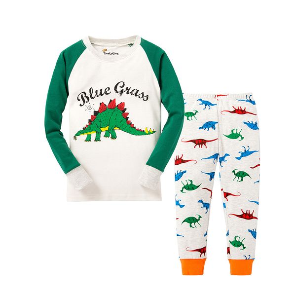 

boys dinosaur pajamas for 1-8 years kids animal sleepwear 100% cotton nightwear for baby girls children pyjamas pijamas, Blue;red