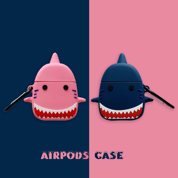 

fashion lovely shark for airpods case luxury protective cover anti lost brand earphone cases protector designer girls airpod case b105404v