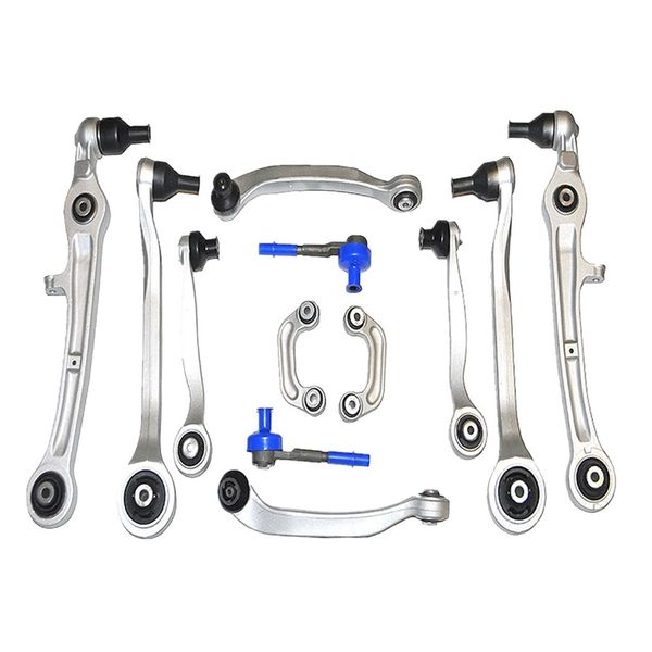

new 12 pcs front suspension track control arms boll joints assembly kit for 2002-2015 vw phaeton 4f0498998