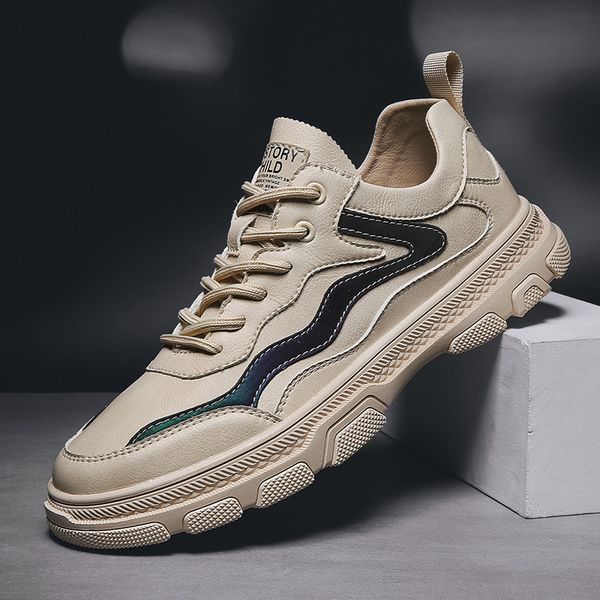 

2020 spring new style low korean-style men work shoes versitile fashion sports footwear men's shoes, Black