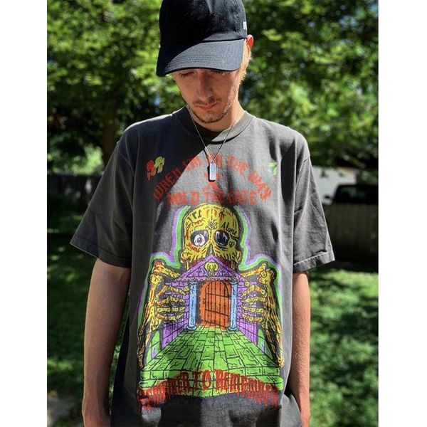 

футболка мужчины женщины футболки хип-хоп с коротким рукавом буквы логотип печати тройник, White;black