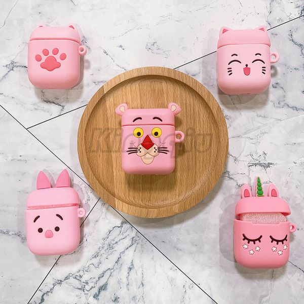 

в случае airpods 3d симпатичные случаи мультфильм наушники airpods 2 забавные аксессуары, защитную крышку с кольцом ремешок