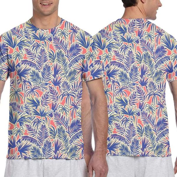 

noisydesigns горячей продажи тропических растений printed t shirt мужчина мода лето футболка на заказе, White;black