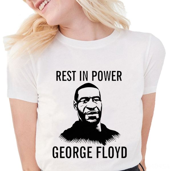 

i can't breathe short-sleeved t- george floyd t- shirt george freud leisure base shirt, White