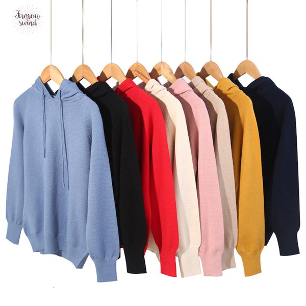 

вязаные лучший друг толстовки женщины hoody ladies кашемир друзья hoodie негабаритные вязаная фуфайка с капюшоном hoddie женщины, Black