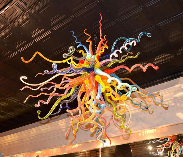 

100% mouth blown borosilicate new products christmas light table centerpieces style murano glass led chandelier light