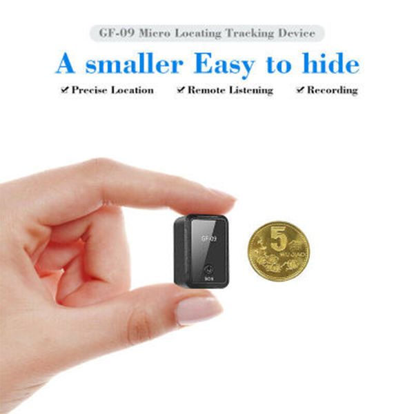 

car tracker gf-09 micro locator and usb interface + built-in battery alarm device, suitable for elderly gps alarm tracker