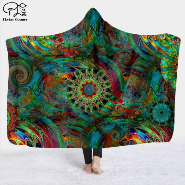 

cool graffiti character hooded blanket colorful child sherpa fleece wearable blanket microfiber bedding c-029
