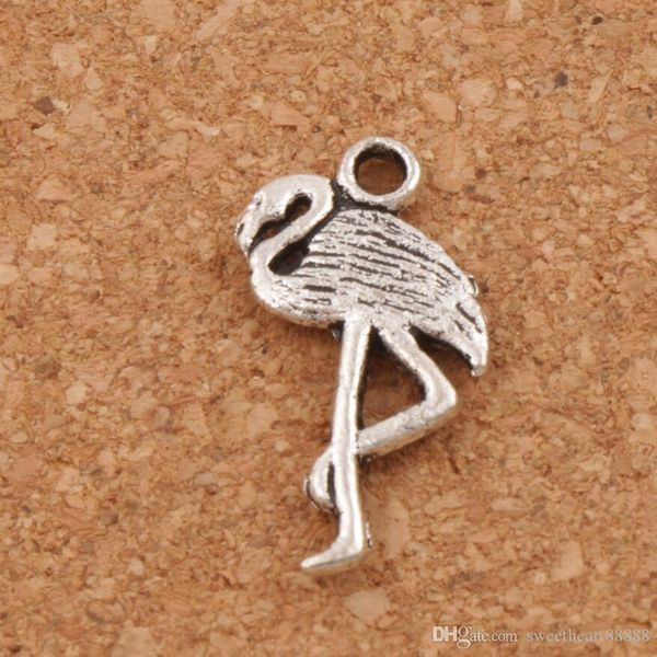 

flamingo crane charms pendants 150pcs lot new 24x10mm antique silver l186 jewelry findings components diy fit bracelets necklaces, Bronze;silver