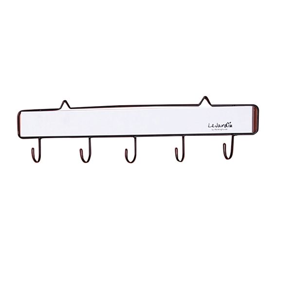 

1pc white hat key holders storage shelf wall hooks iron storage rack creative decorative simple for living room bedroom