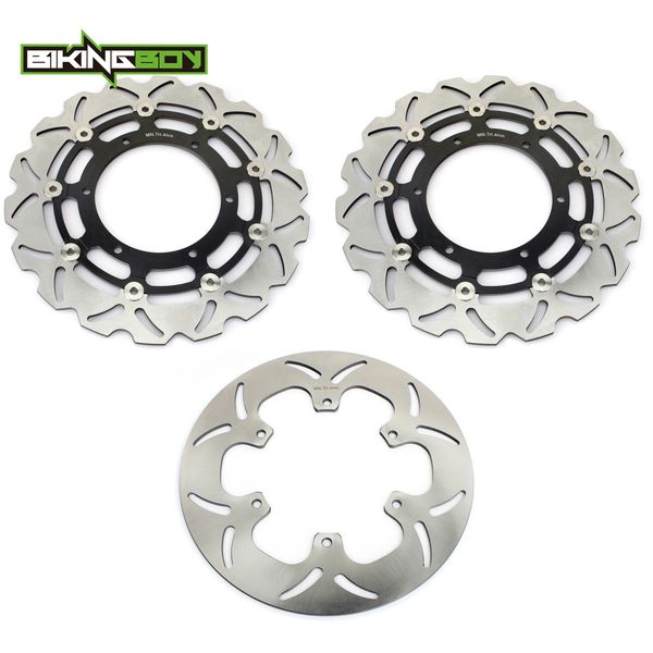 

bikingboy for fjr 1300 04-06 fjr 1300 abs 03-16 ae as 2014-2019 round / wavy front rear brake discs disks rotors