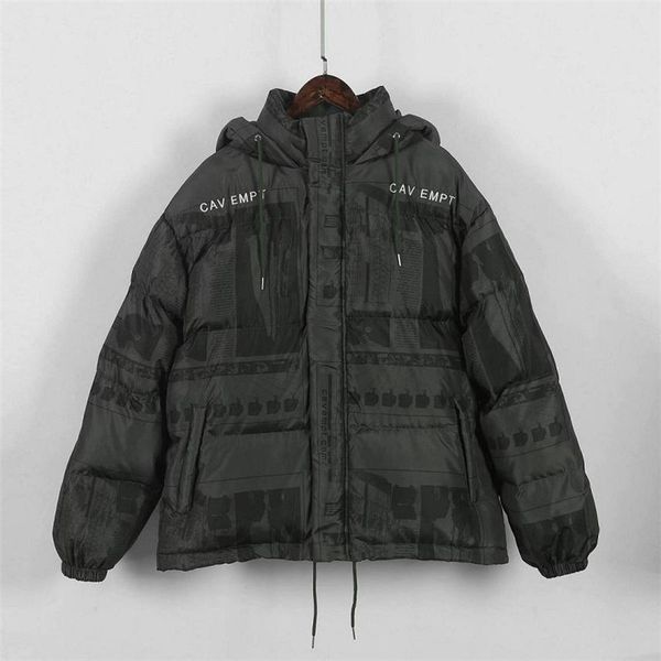 

cav empt c. e ce вышивка бомбер куртка мужчины женщины пальто держать тепло сила пилот куртка cavempt, Black;brown