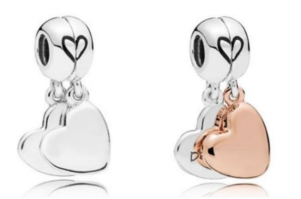

2019 mother day mother son daughter love hanging charm fits for pandora bracelet charms 925 sterling silver original loose beads for jewelry, Black