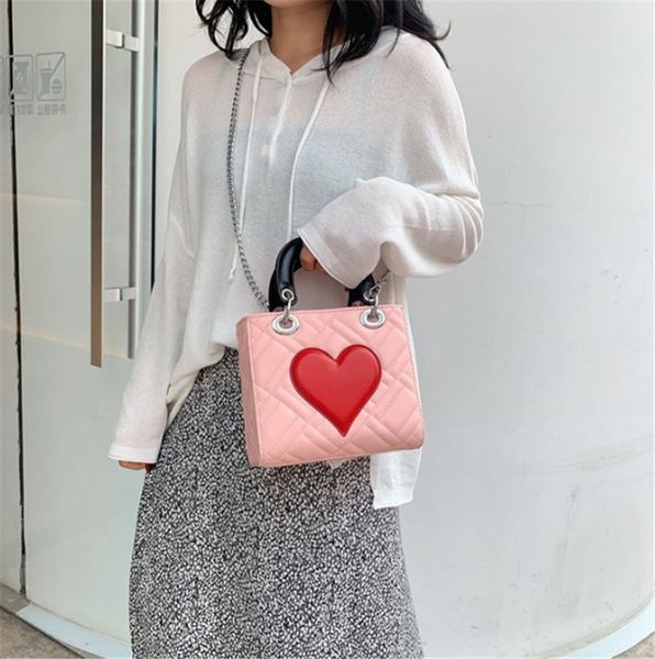 

fashion luxury handbag hearts small designer shoulder bag cross body textured ph-cfy20041426