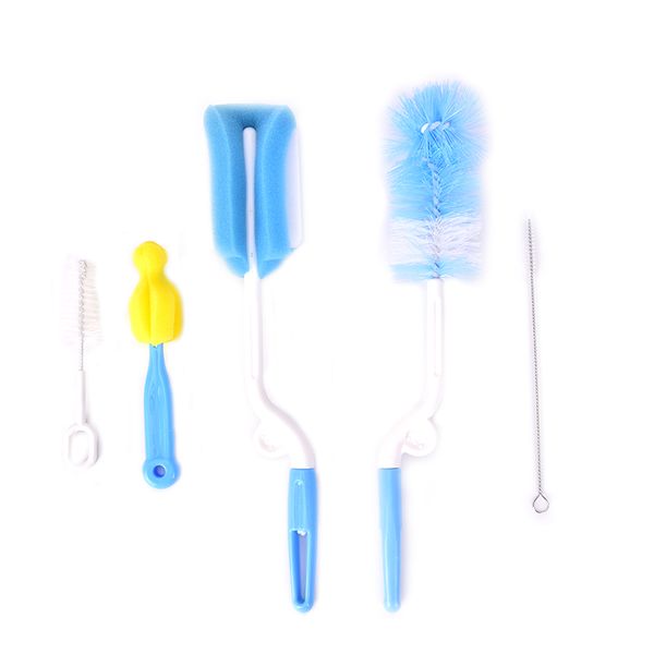 

5pcs baby bottle sponge brush cup glass washing cleaning kitchen cleaner tools