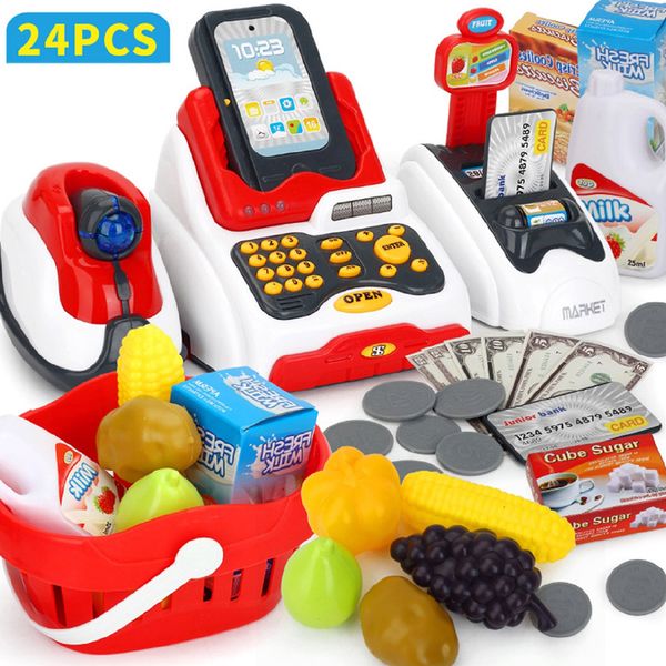

children gift supermarket cashier funny kids pretend play learning educational cash register toy simulated model role counter