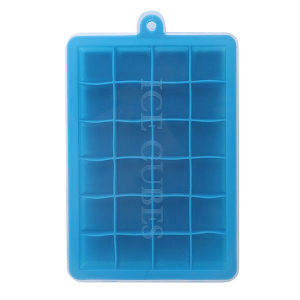 

24 grid silicone ice tray mould diy desert cocktail juice machine square mould