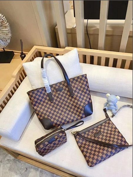 

2020 three-piece fashion new designers handbag classic selling style real cow high leather tote bag shoulder shopping--4