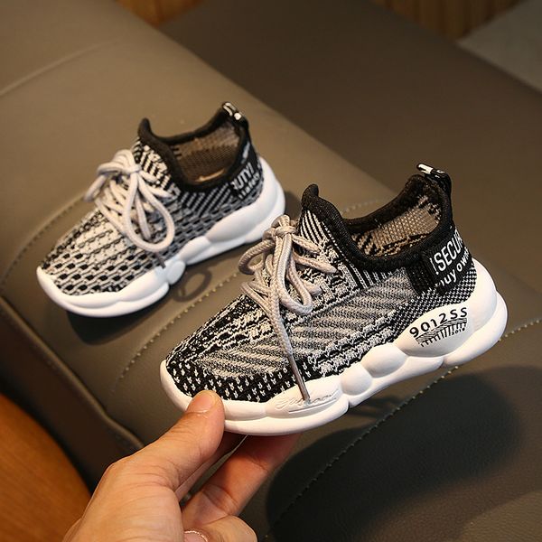 

children's shoes 2020 new autumn new children's sports shoes boys breathable girls casual boys sneakers kids, Black