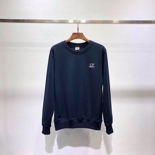 

c.p.company new brand designer men's stone round neck sweater island cotton casual comfort sweater color complete size complete luxury5, Black