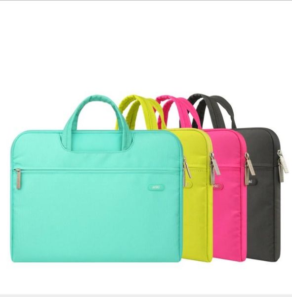

wholesales new 11 13 14 15 15.6 inch lapbag computer sleeve case handbags dual zipper shockproof cover for lapmacbook air pro retina