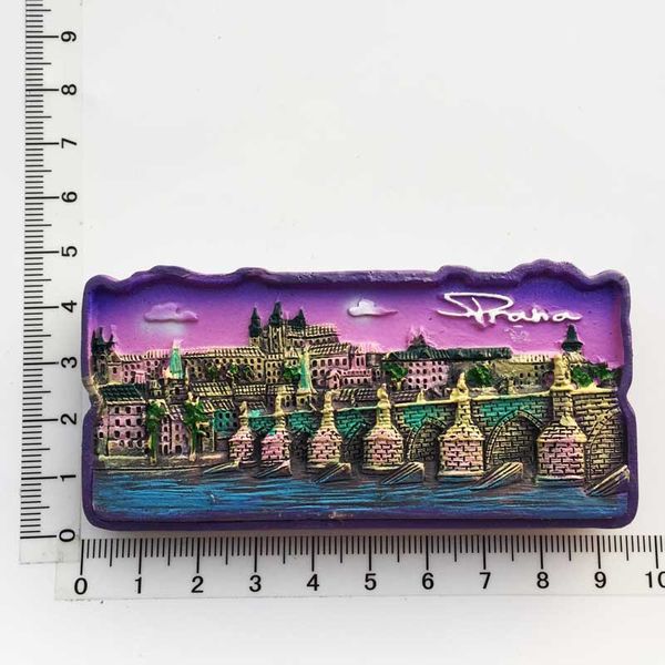 

czech republic prague cultural landscape tourism souvenirs fridge magnets hand-painted magnetic refrigerator stickers home decor