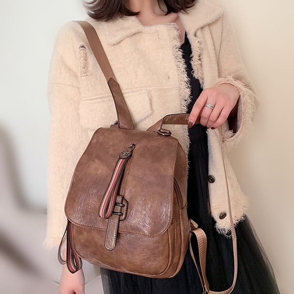 

fashion women leather backpack pu back pack school bag backpack for teenage girl travel mochila feminina shoulder bags