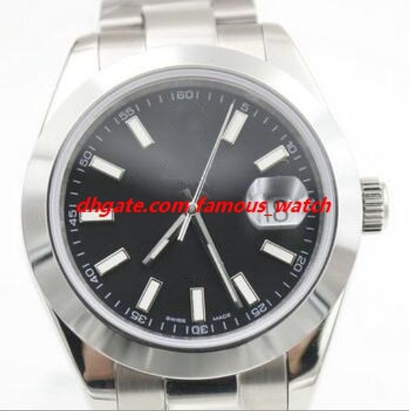 

elling white blue dial 41mm a2813 automatic 126300 126301 stainless steel bracelet men fashion wristwatch luxury watch, Slivery;brown