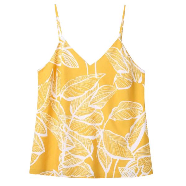 

women's girls vest shirt ladies summer printing casual sleeveless v-neck tank t-shirt, White