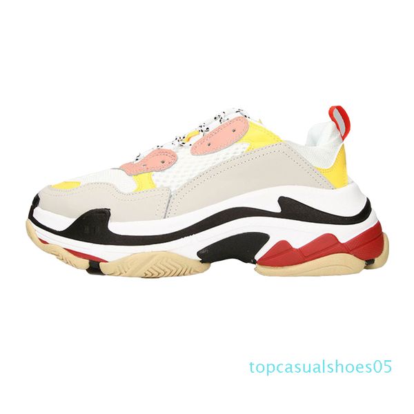 

тройной s дизайнер повседневная обувь paris low папа sneaker сочетание подошвы ботинок женщин людей способа высокого качества размер 36-45 t, Black