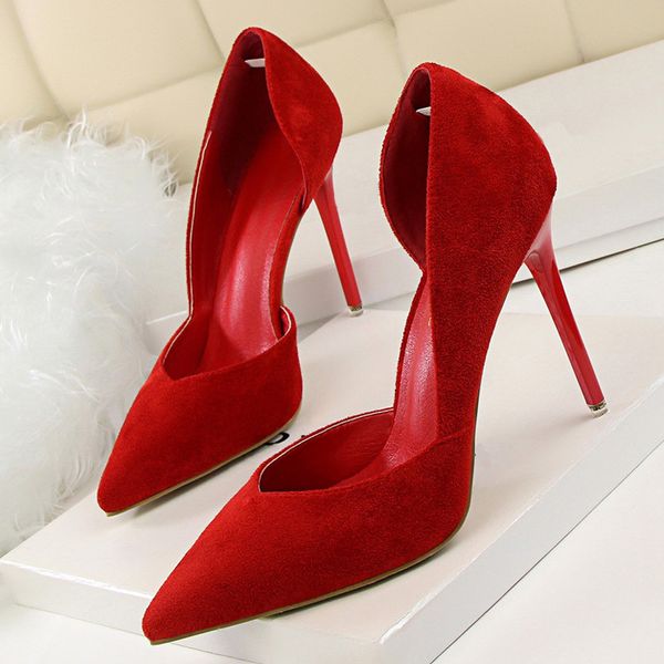 

lakeshi suede women summer woman extreme high heels pumps ladies shoes t200525, Black