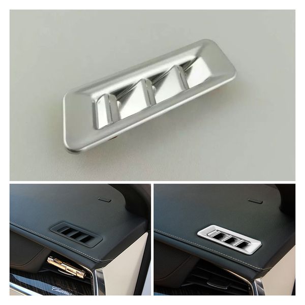 Carbon Fiber Dashboard Air Vent Outlet Cover Trim For Cadillac XT5 2016 2017