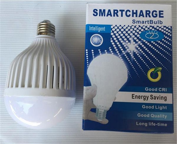 

e27 7w 9w 12w 15w led emergency bulb lamps water light manual/automatic control 180 degree light street vendors use with reatil box
