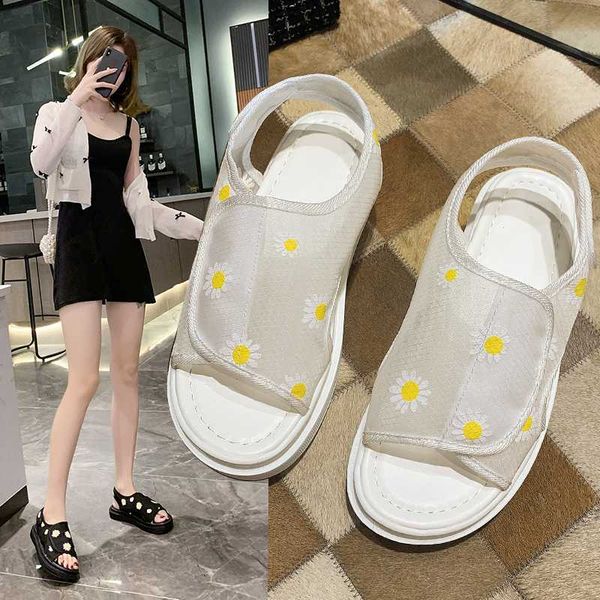 

2020 sandals female shoe muffins shoe ladies shoes summer with heel all-match women's fashion woman flat for comfort, Black