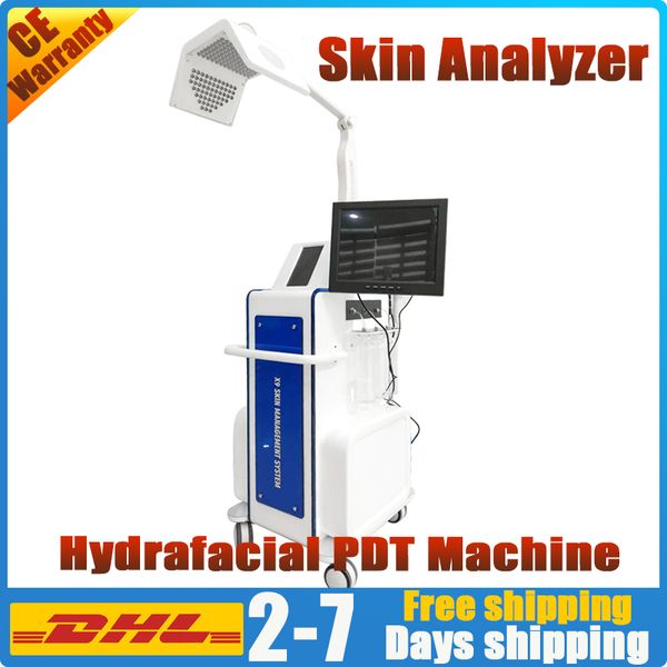 

профессиональное pdt вело светлую терапию гидра дермабразия шелушение кожи анализатор кожи pdt машины внимательности кожи microdermabrasion, Black;white