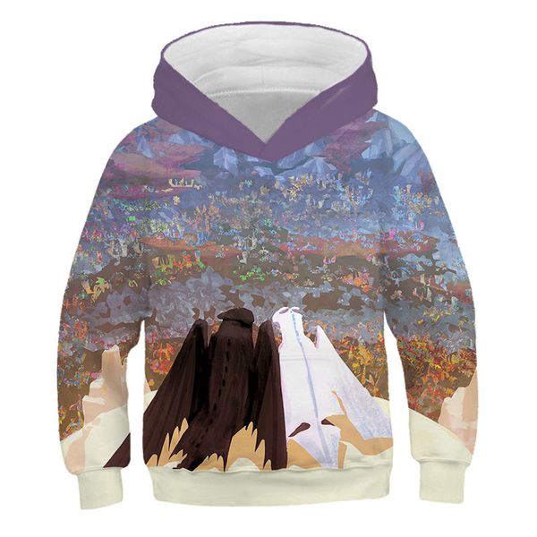 

autumn boys girl how to train your dragon print hoodies kids cute pullover children fashion anime 3d hooded sweatshirt, Black