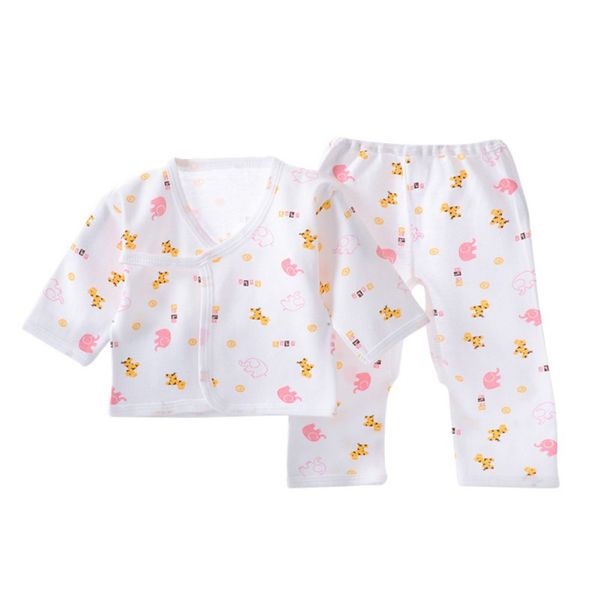 

infant baby cotton underwear sleepwear boys girls breathable cartoon animal pattern outfits pijama infantil pyjamas kids clothes, Blue;red