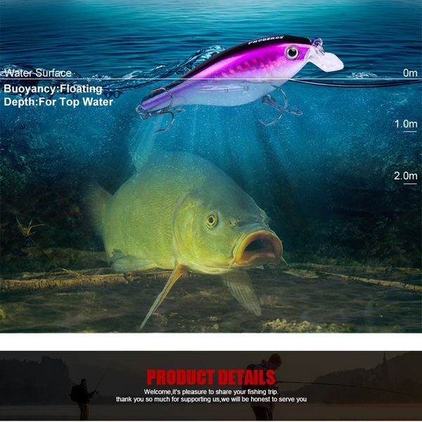 Новое прибытие бионическая рыбацкая рыбалка для рыбалки с приманкой для приманки пластиковая пластик 85 мм/11 г 4# крюк 6 шт./Набор