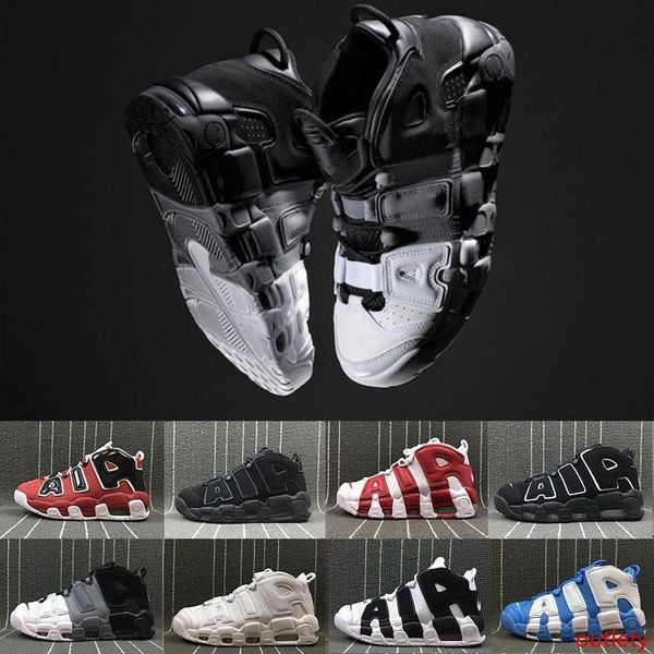 

new air more uptempo mens basketball shoes zapatos scottie pippen brand olympic release gold varsity maroon black sneakers shoe