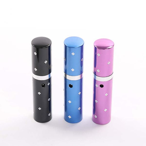 

led mini flashlight lipstick shape flashlights outdoor hiking camping women portable self-defense waterproof flashlight with charger zza1519