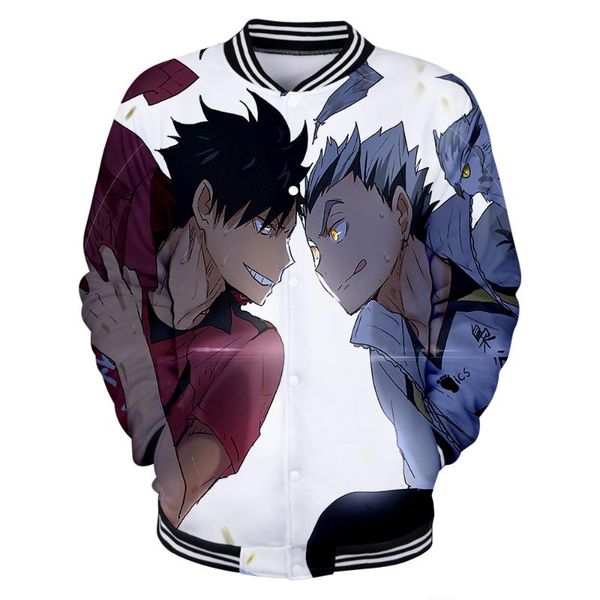 

haikyuu jacket street comfortable baseball fashion long-sleeved jacket casual baseball, Black;brown