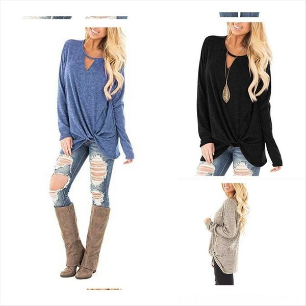 

women's long sleeve twisted women's long sleeve t-shirt twisted t-shirt top, White