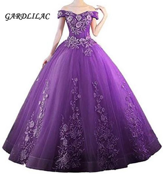 

gardlilac 2020 off the shouder pink quinceanera dresses sweet 16 dresses for 15 years ball gowns prom party formal gown, White;black