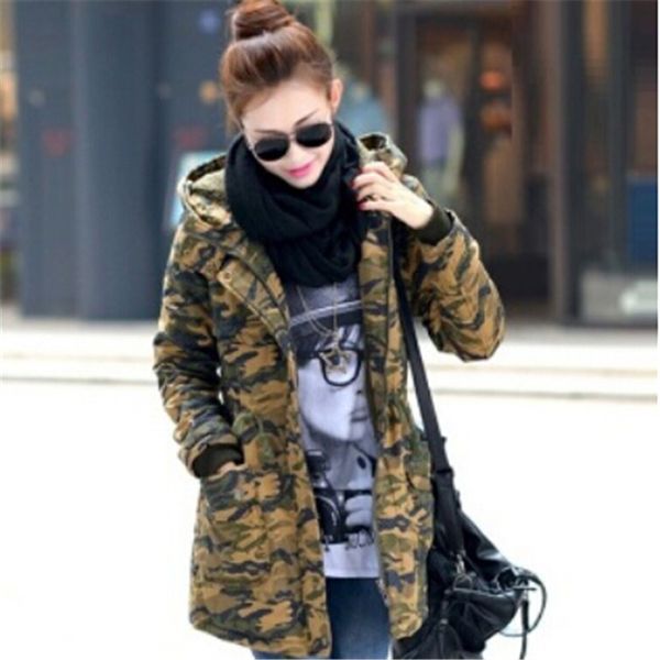 

ailooge winter womens parka casual outwear hooded coat 2017 winter jacket women korean style fashion woman clothes, Black