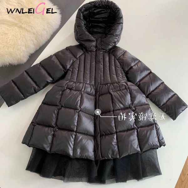 

wlg girls winter long style parkas kids, Blue;gray